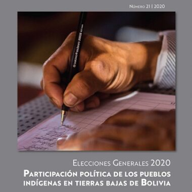 Separata Artículo Primero analiza la participación política de los pueblos indígenas de tierras bajas de Bolivia en las Elecciones Generales 2020