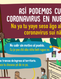 Afiches de prevención y gestión del Covid-19 en el pueblo indígena Yuqui